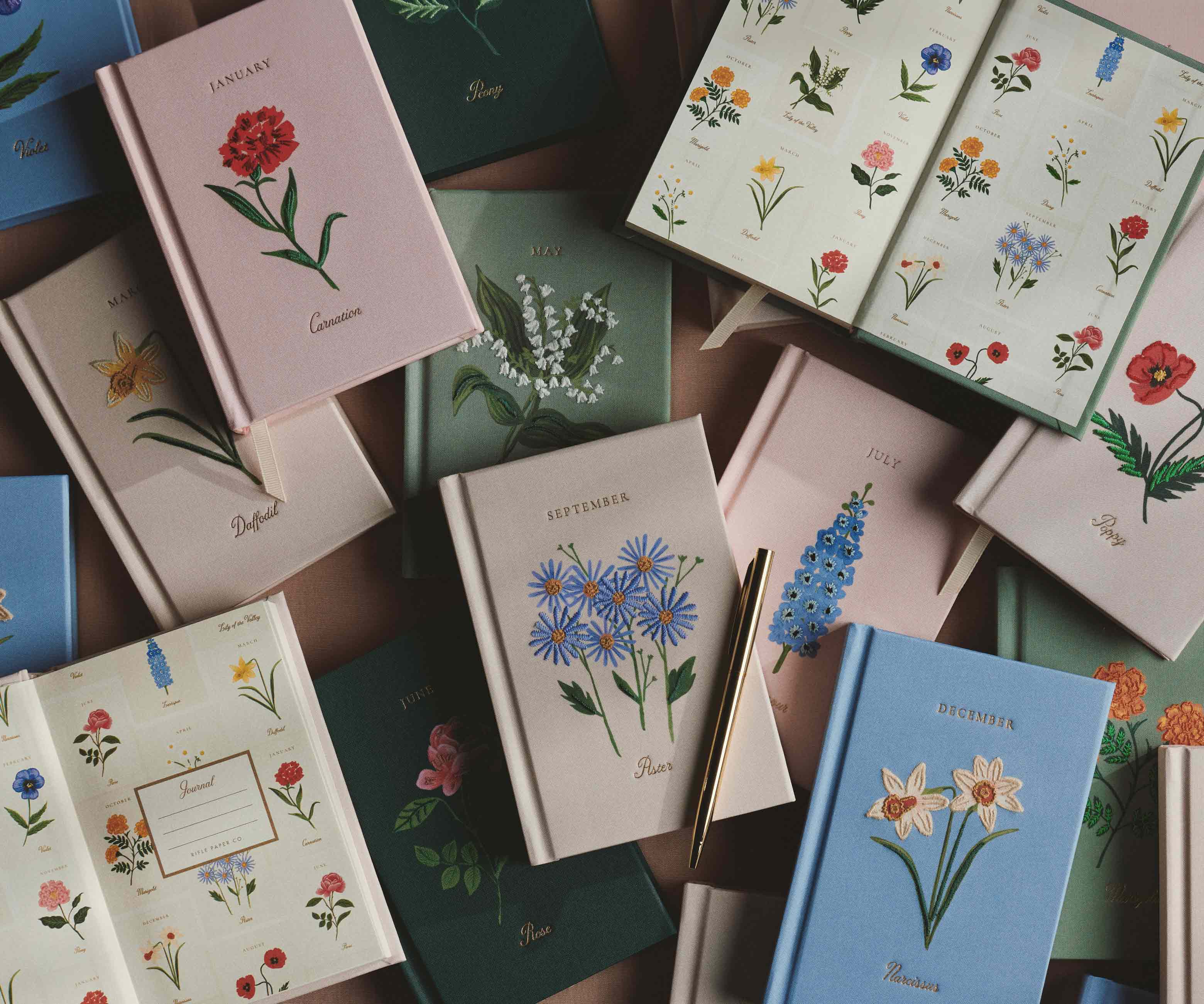 Birth Month Mini Embroidered Journal - September - Image 6